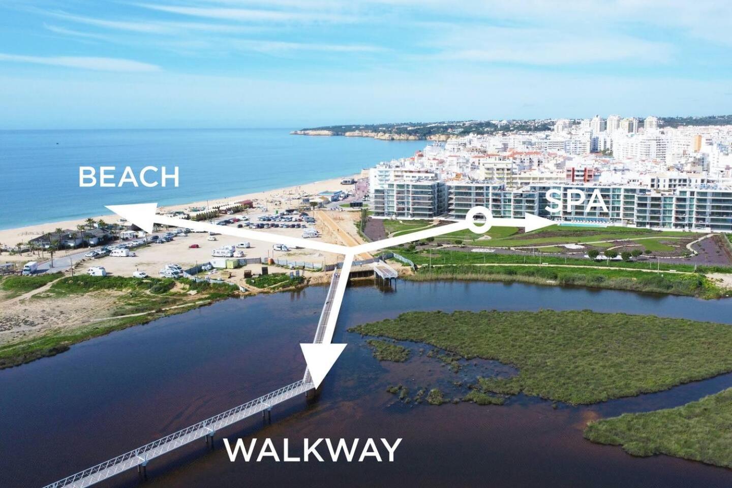 Bayline- Beachfront And Pool Armação de Pêra Eksteriør bilde
